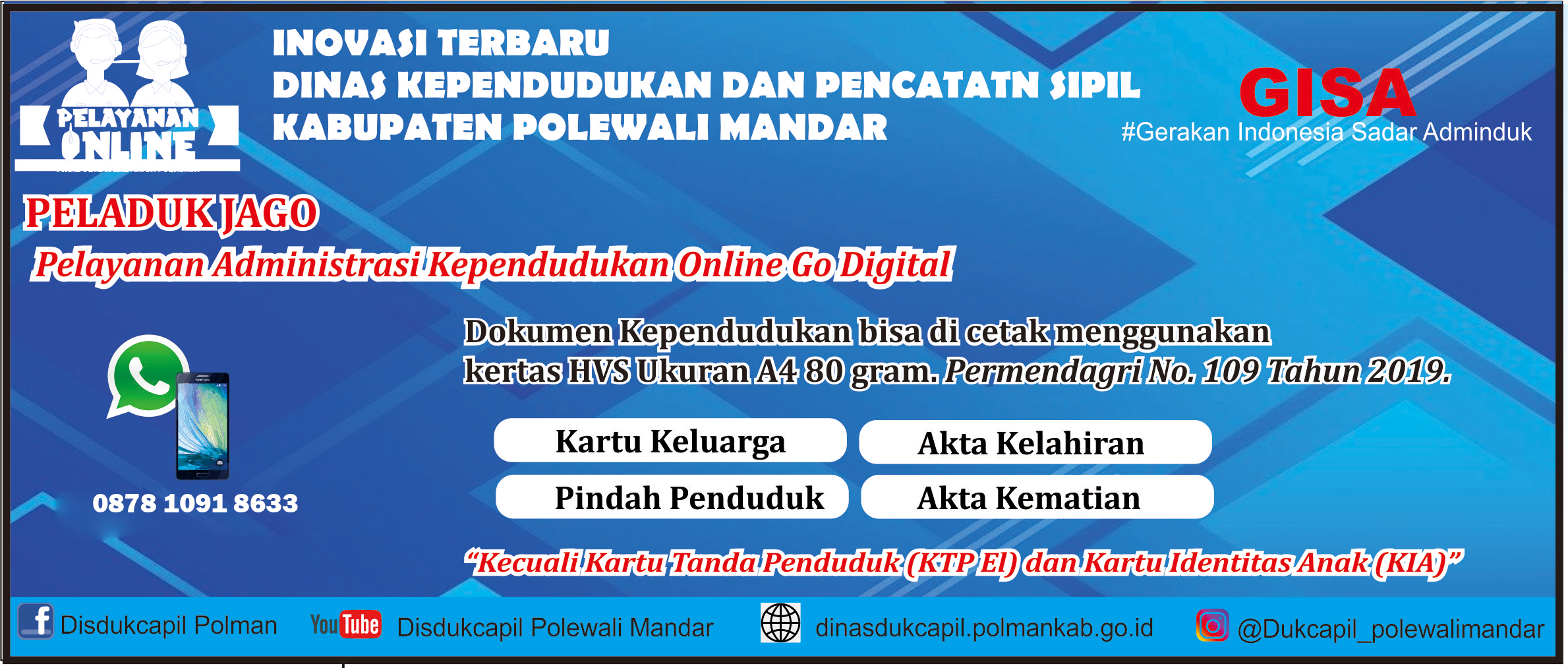 Dinas Kependudukan dan Pencatatan Sipil Kab. Polewali Mandar